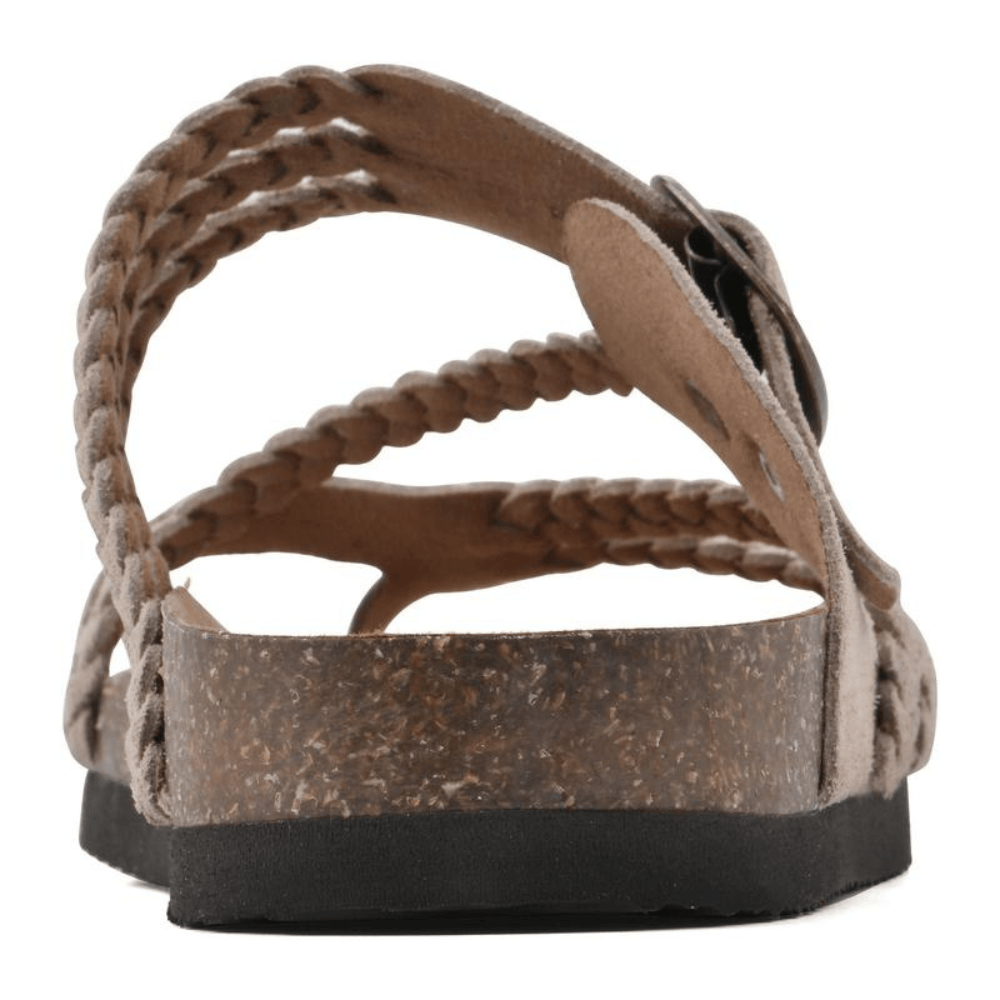 Sandales Femme à Semelle Liège | Brides Tressées
