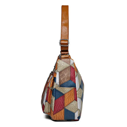 Sac patchwork élégant femme tendance