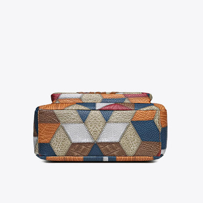 Sac patchwork élégant femme tendance