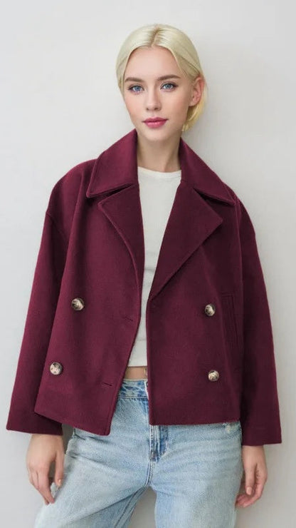 Veste courte femme croisée | style trench