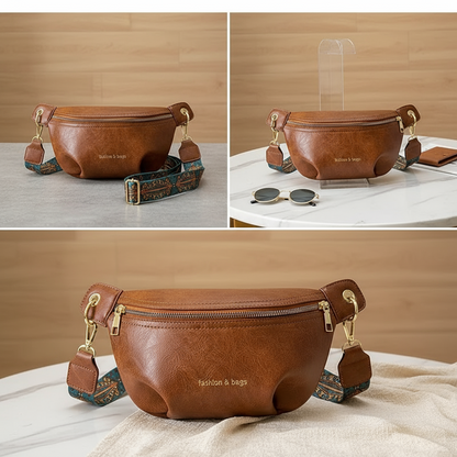 Sac banane cuir tendance large sangle