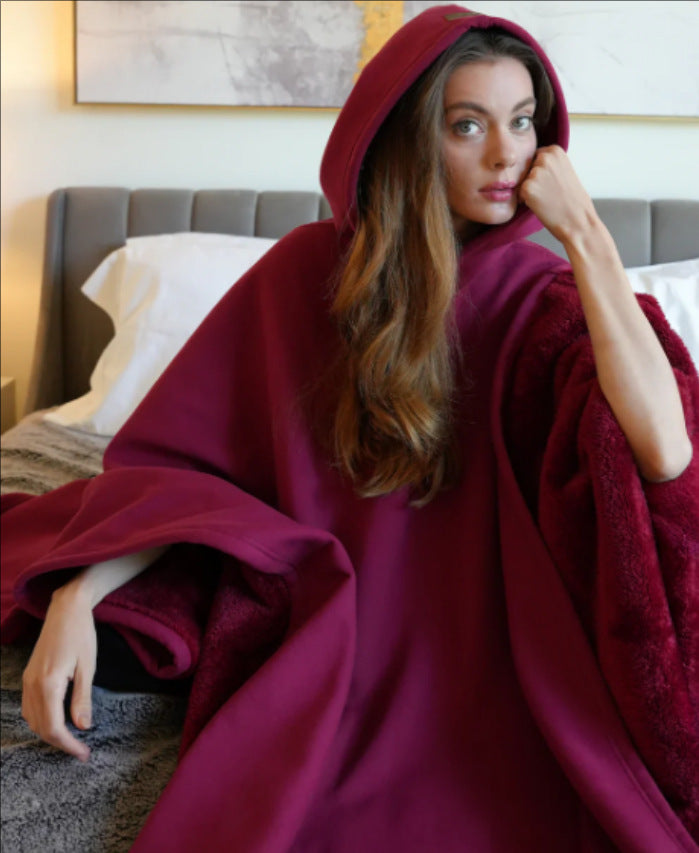 Eden – Plaid à Capuche Oversize | Votre Cocon de Confort