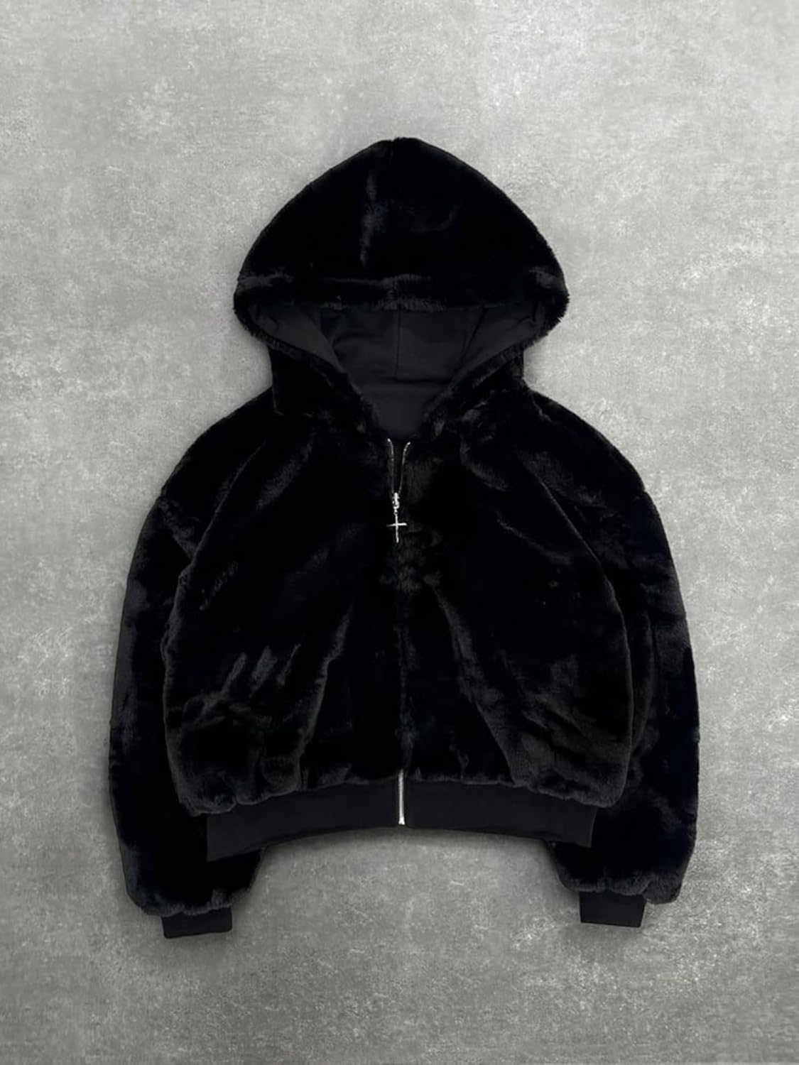 Sweat à capuche femme réversible léopard
