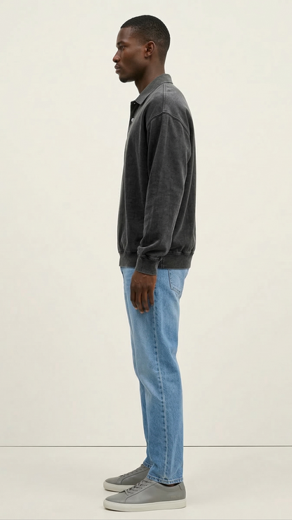 Chemise homme manches longues boutonnée