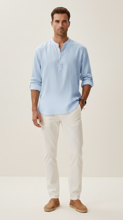 T-shirt en lin homme coupe ample