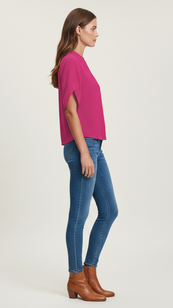Blouse femme légère coupe droite