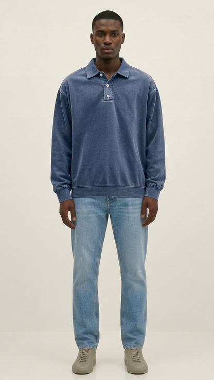 Chemise homme manches longues boutonnée