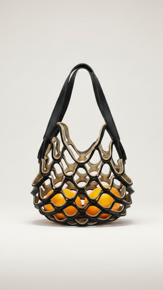 Sac bandoulière femme filet pliable