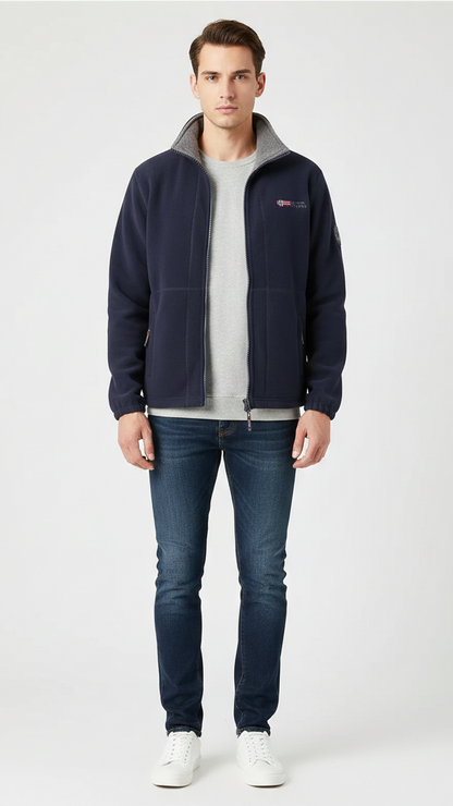 Veste unisexe coupe-vent zippée