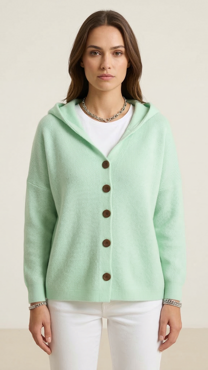 Gilet à capuche femme manches longues