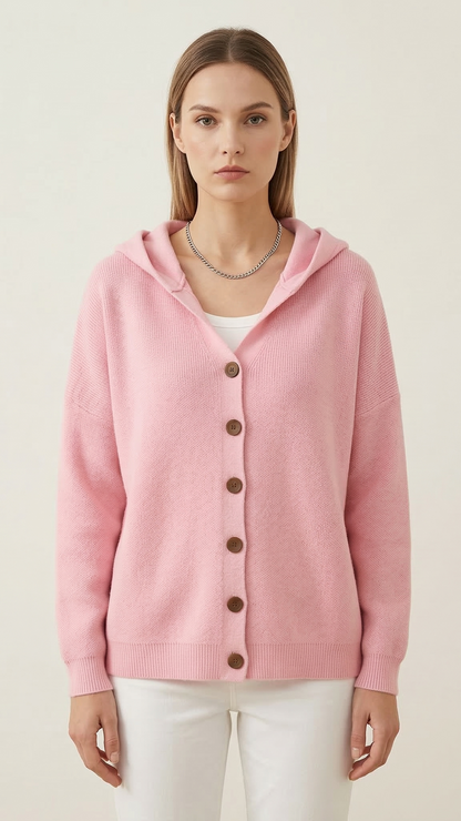 Gilet à capuche femme manches longues