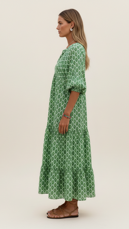 Robe Maxi Bohème Femme Col V