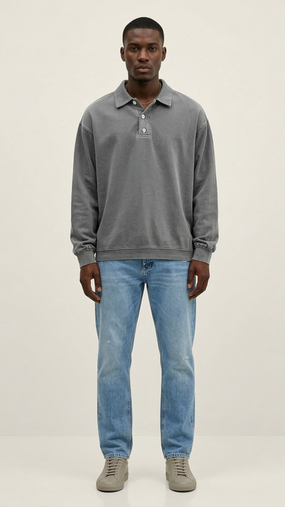 Chemise homme manches longues boutonnée
