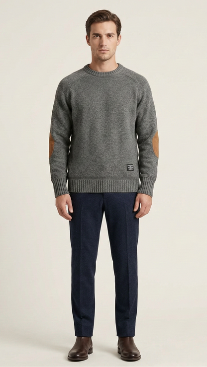 Pull motif alpin chaud