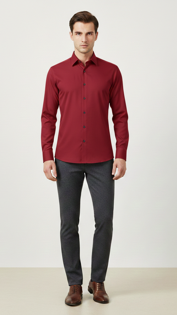 Chemise entreprise homme sans repassage stretch