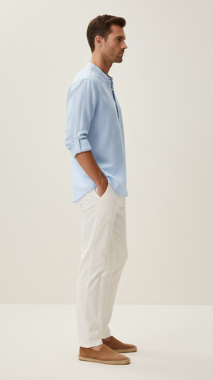 T-shirt en lin homme coupe ample