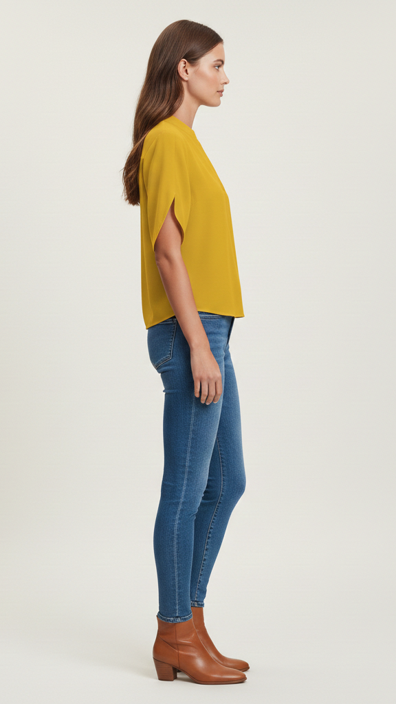 Blouse femme légère coupe droite