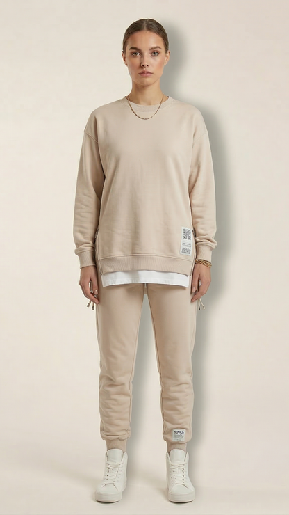Ensemble détente femme sweat oversize jogging