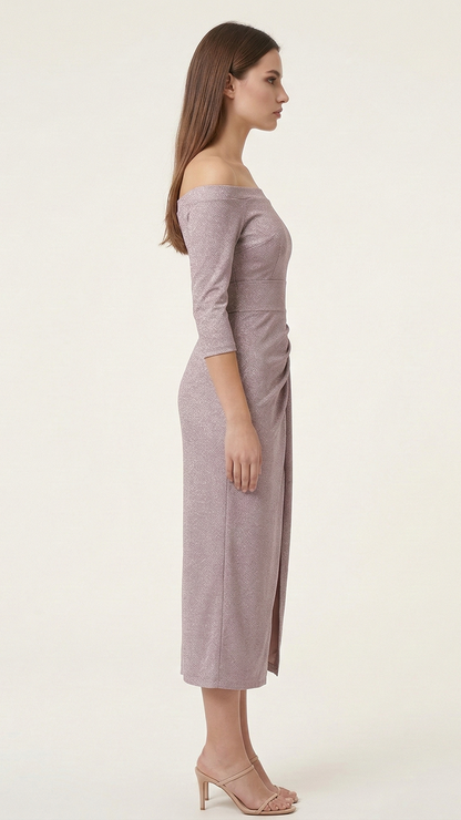 Robe de soirée pailletée femme