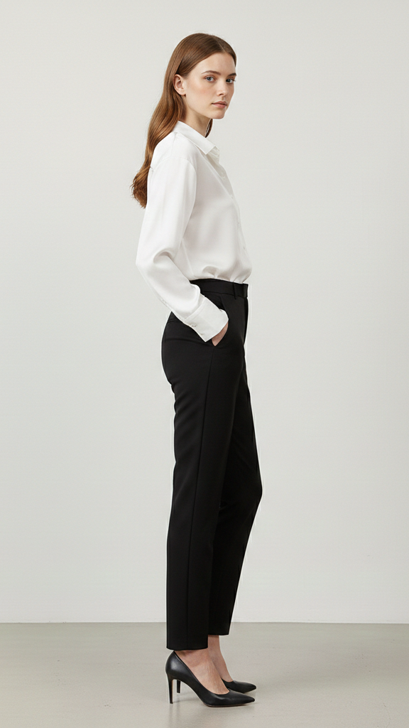 Chemise femme en soie manches longues