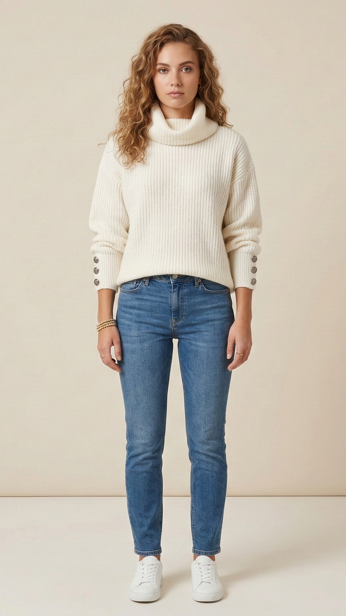 Pull col roulé femme palangre