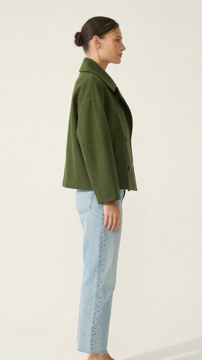Veste courte femme croisée | style trench