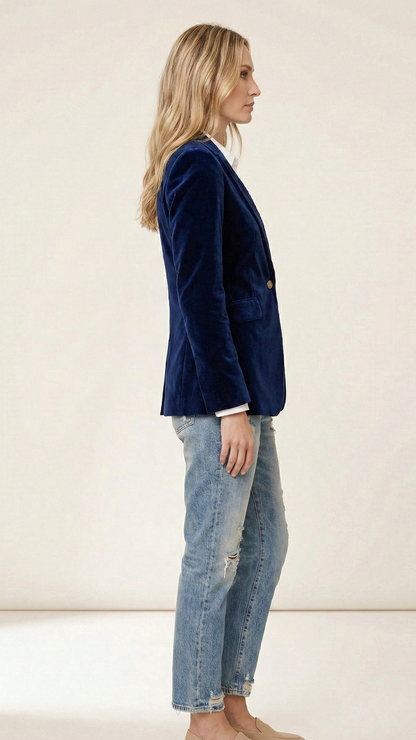 Blazer femme cintré élégant col tailleur