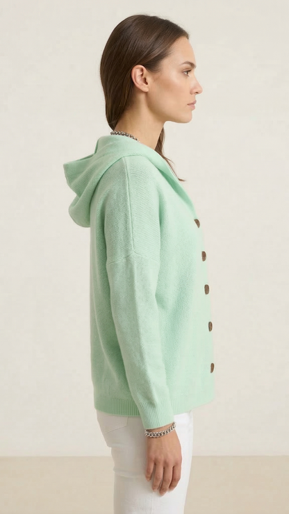 Gilet à capuche femme manches longues