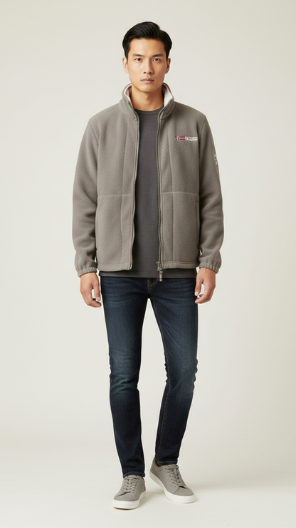 Veste unisexe coupe-vent zippée