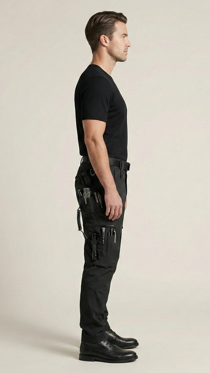 Pantalon cargo de travail homme déperlant