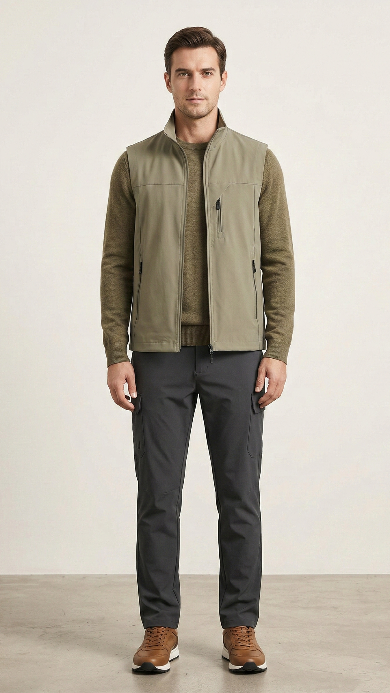 Gilet outdoor homme léger zippé