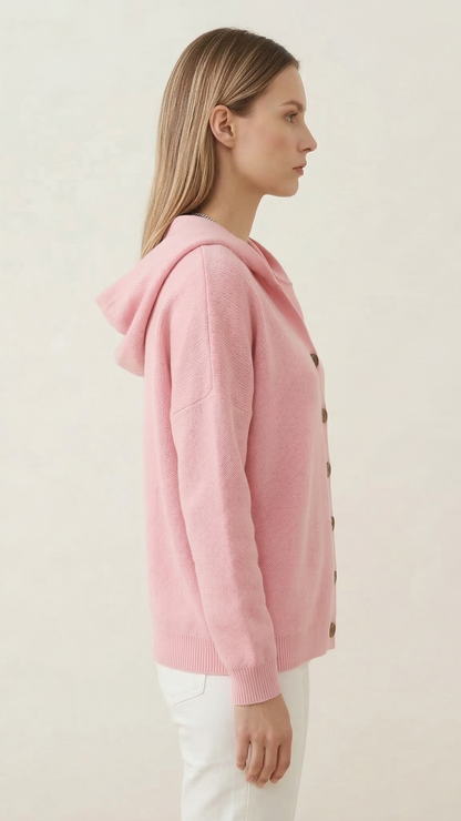 Gilet à capuche femme manches longues