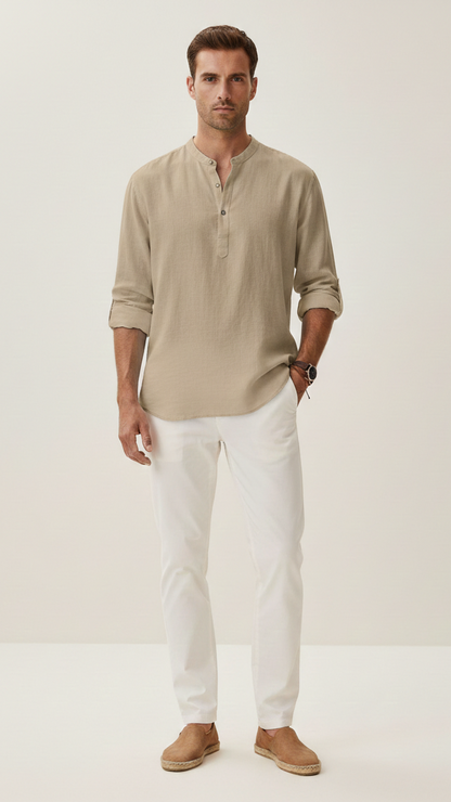 T-shirt en lin homme coupe ample