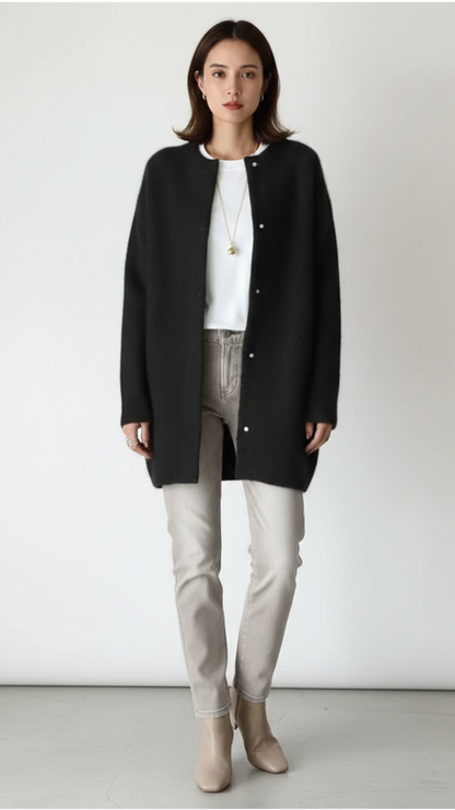 Cardigan femme long avec poches