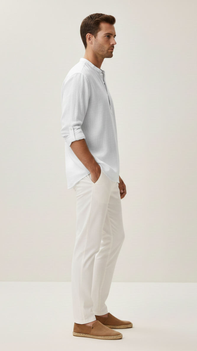 T-shirt en lin homme coupe ample