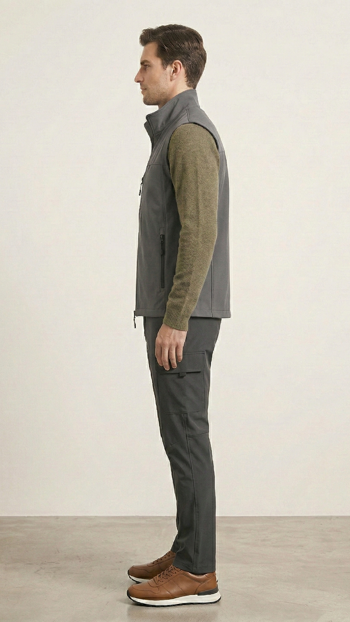 Gilet outdoor homme léger zippé