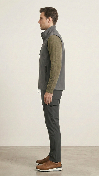 Gilet outdoor homme léger zippé