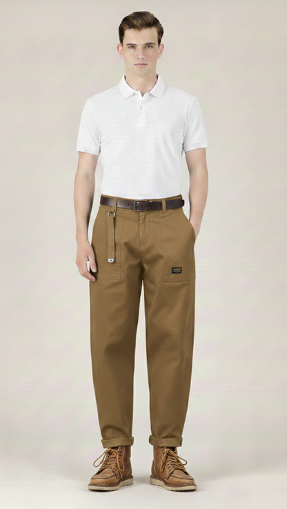 Pantalon cargo homme délavé vintage