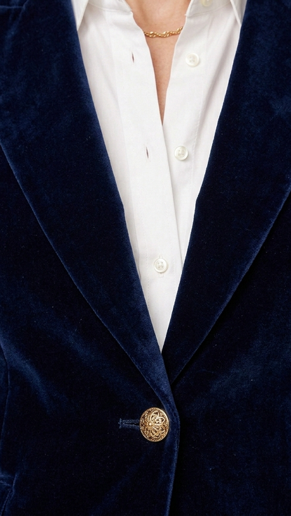 Blazer femme cintré élégant col tailleur