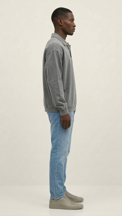Chemise homme manches longues boutonnée