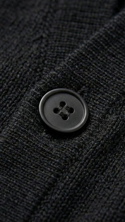 Gilet homme col V boutonné