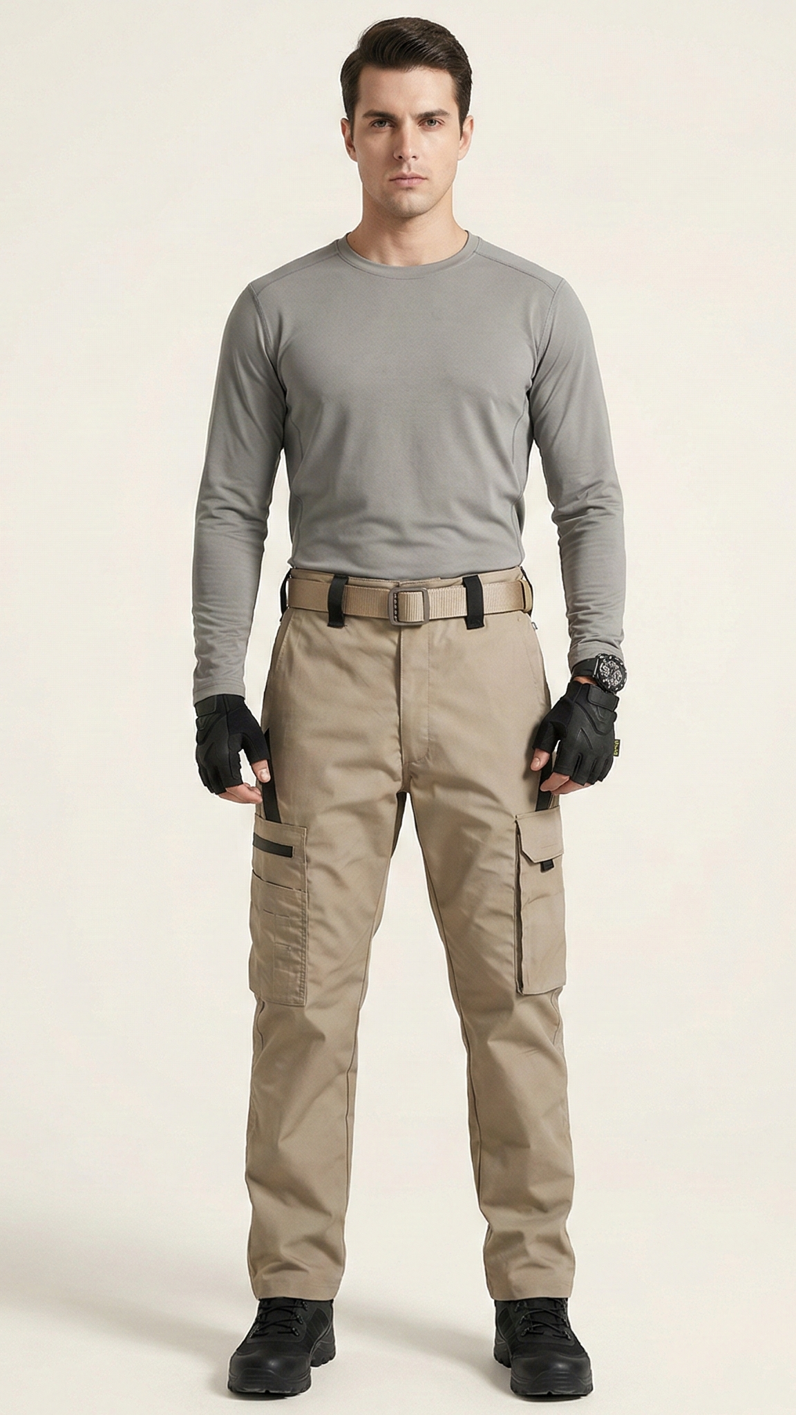 Pantalon cargo de travail homme déperlant