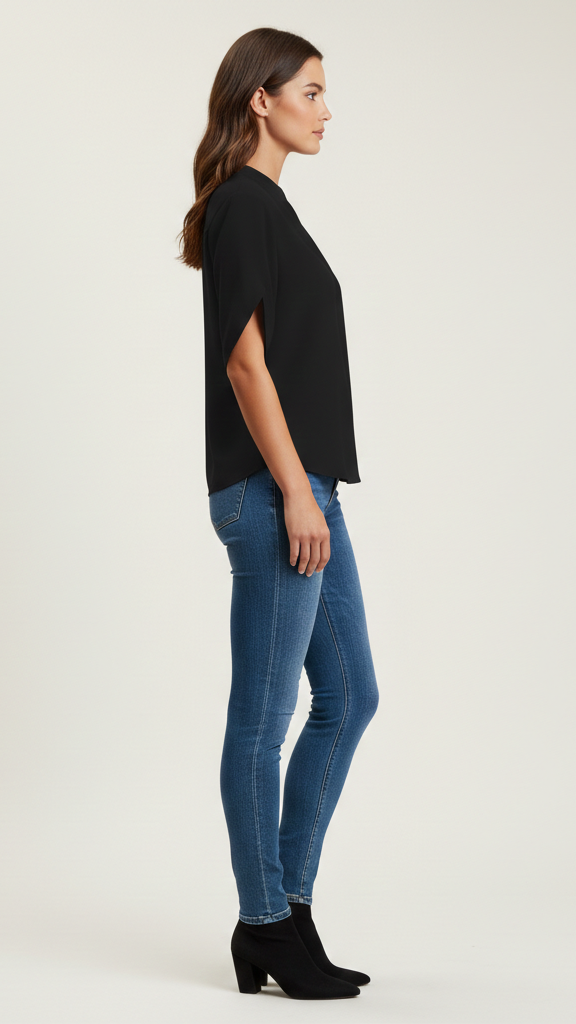Blouse femme légère coupe droite