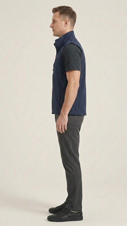 Gilet outdoor homme léger zippé