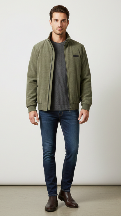 Veste d’hiver homme doublée chaude