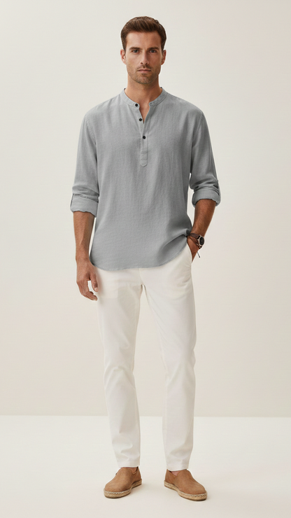 T-shirt en lin homme coupe ample