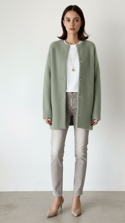 Cardigan femme long avec poches
