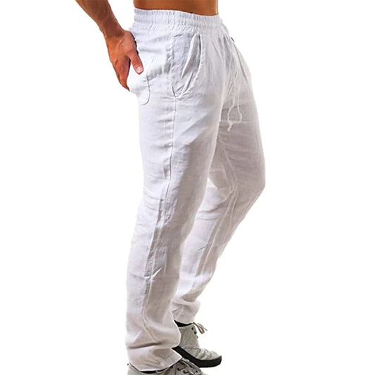 Pantalon lin homme élégant