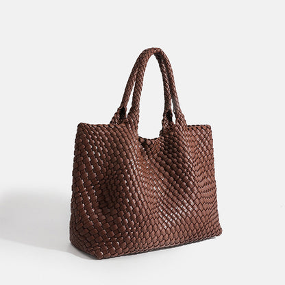 Sac cabas femme tissé luxe