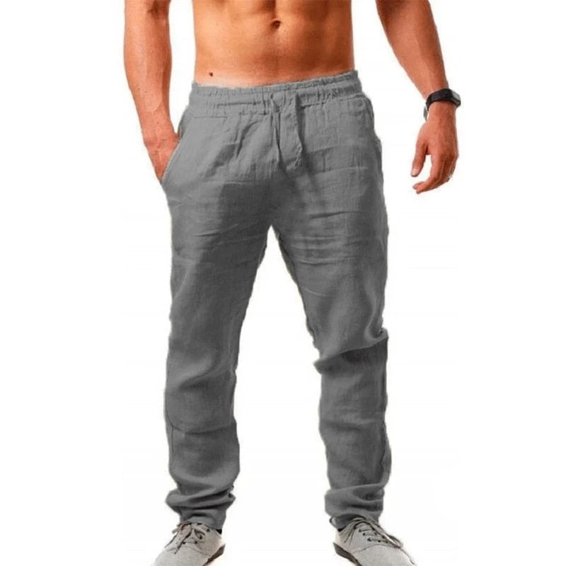 Pantalon lin homme élégant